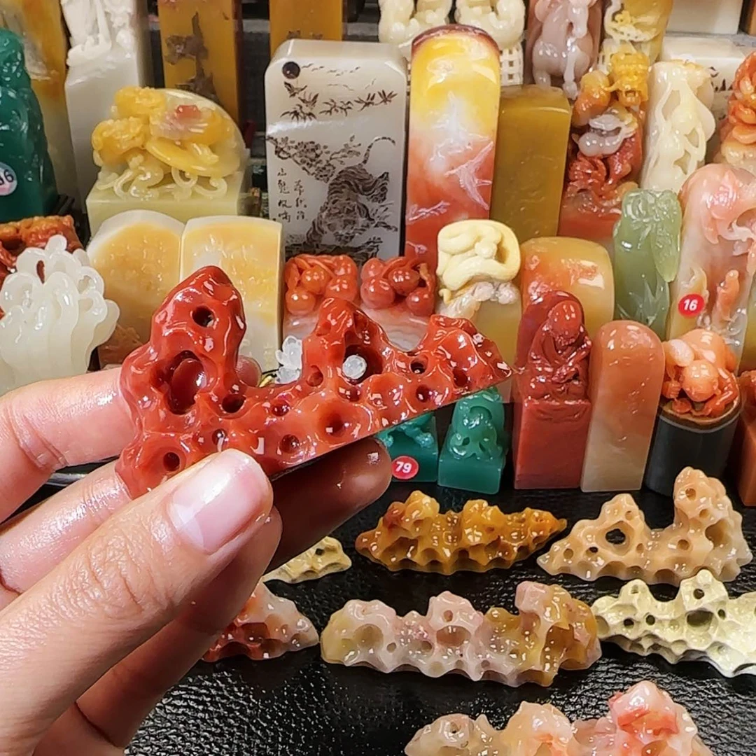 【闪购商品】寿山石印石借****眼寿山石印章