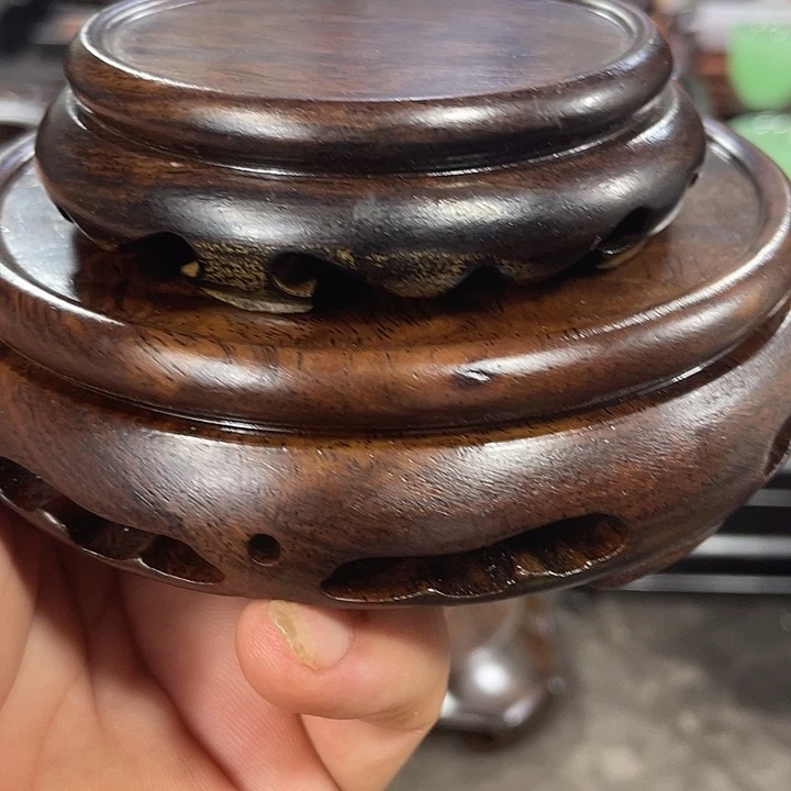 手工艺品琉璃红木底座工艺品