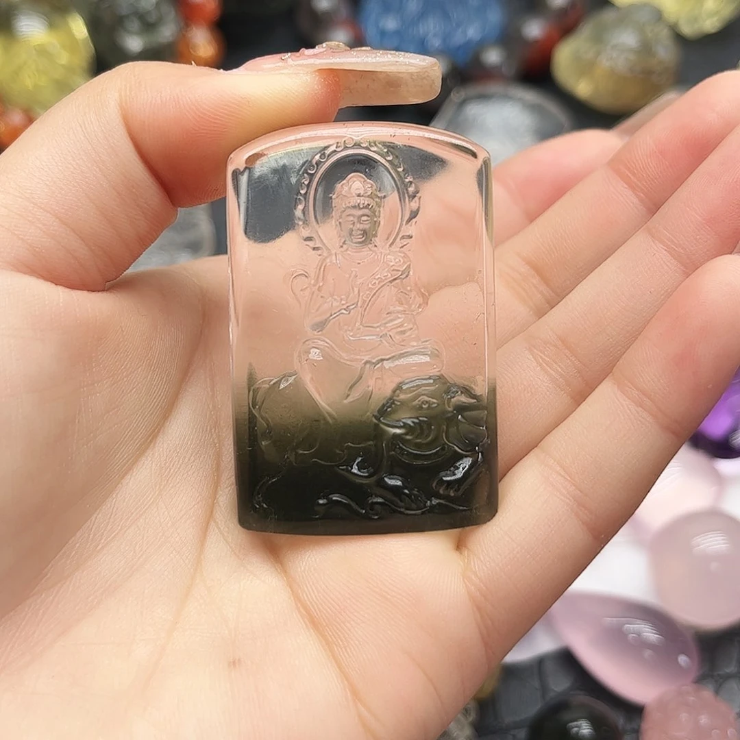 紫晶颈饰未镶嵌榴***骨