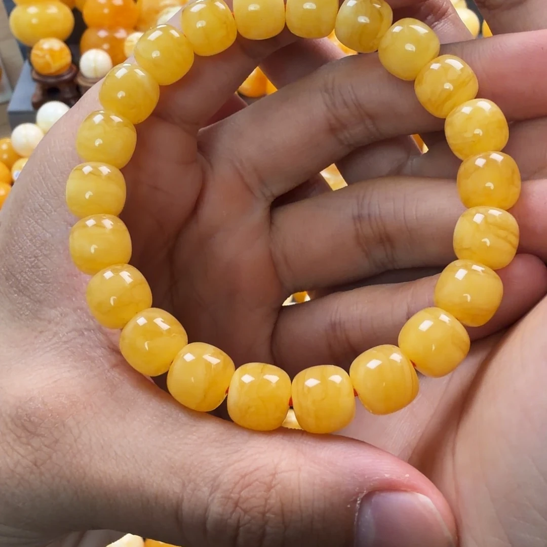 琥珀未镶嵌珠宝奇石10mm同料