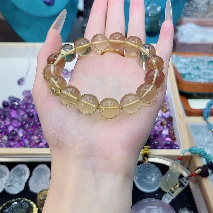 未镶嵌颈饰水晶黄水晶手链