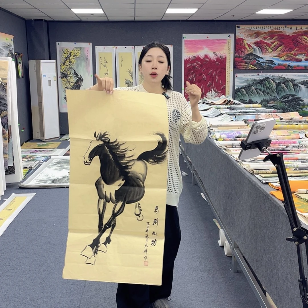 国画作品小姐姐放漏…
