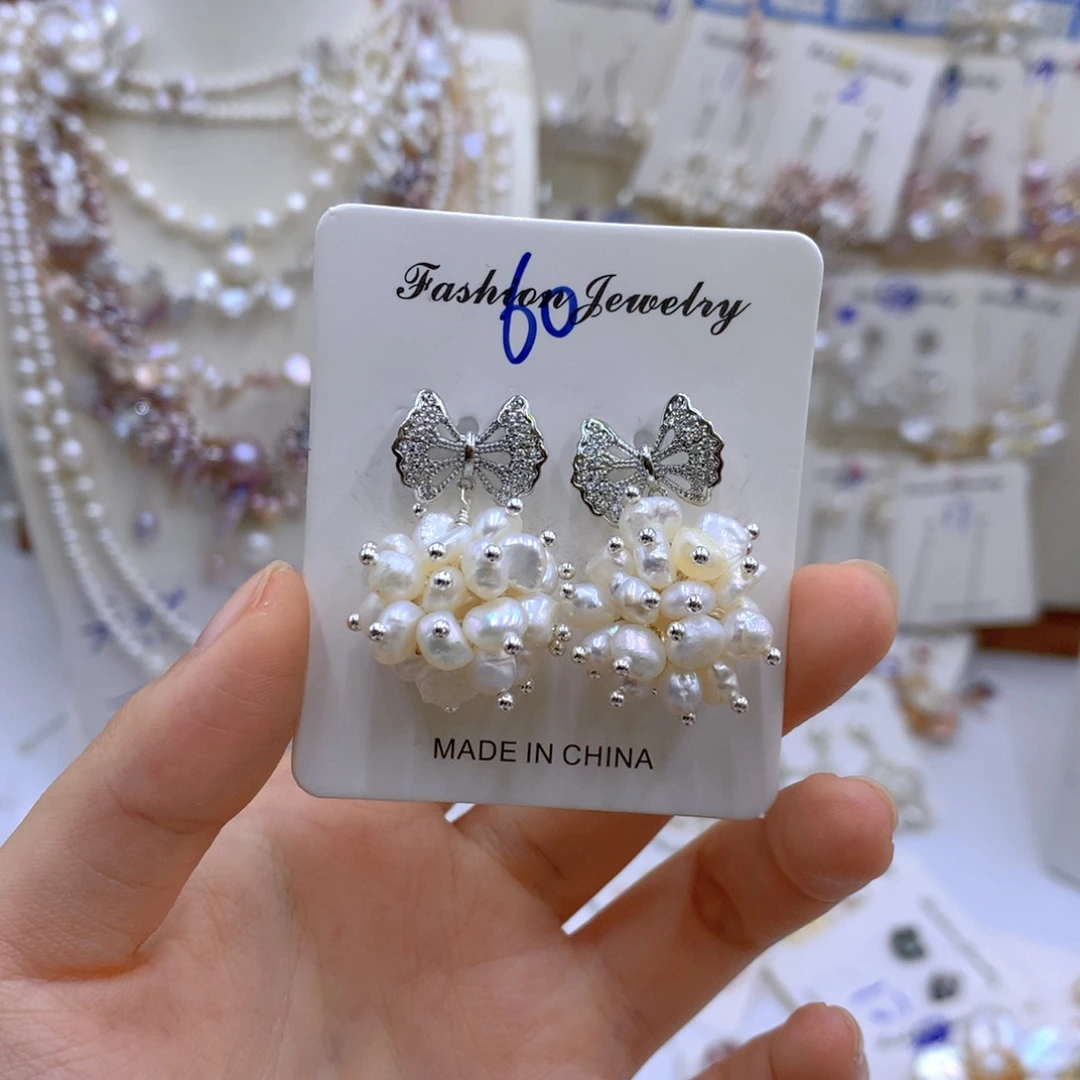 淡水珍珠颈饰银S925镶嵌