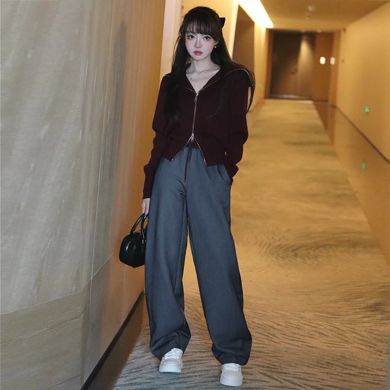 【现货】MIUCO安可拉红弯刀休闲裤