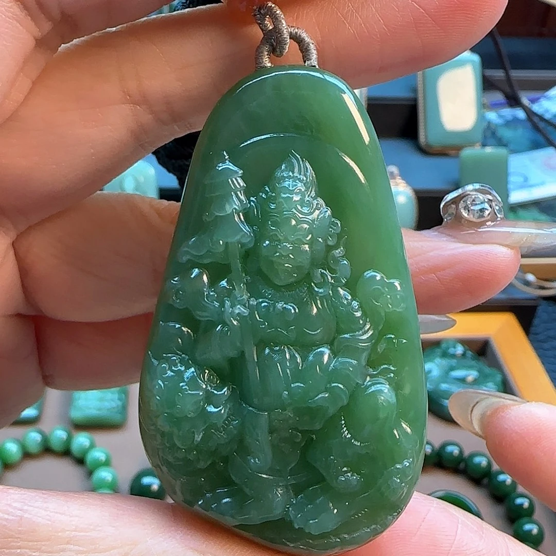 和田玉（碧玉）吊坠(不含链)未镶嵌