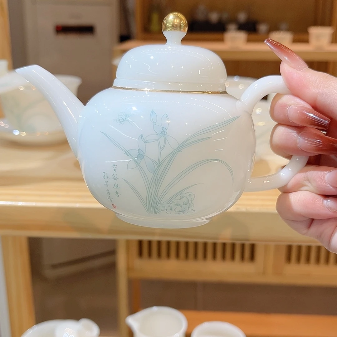 【御瓷斋】璞玉瓷茶壶