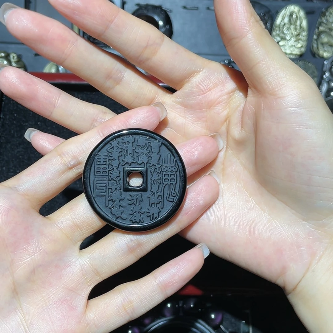 【闪购商品】未镶嵌黑曜岩吊坠(不含链)陈****）