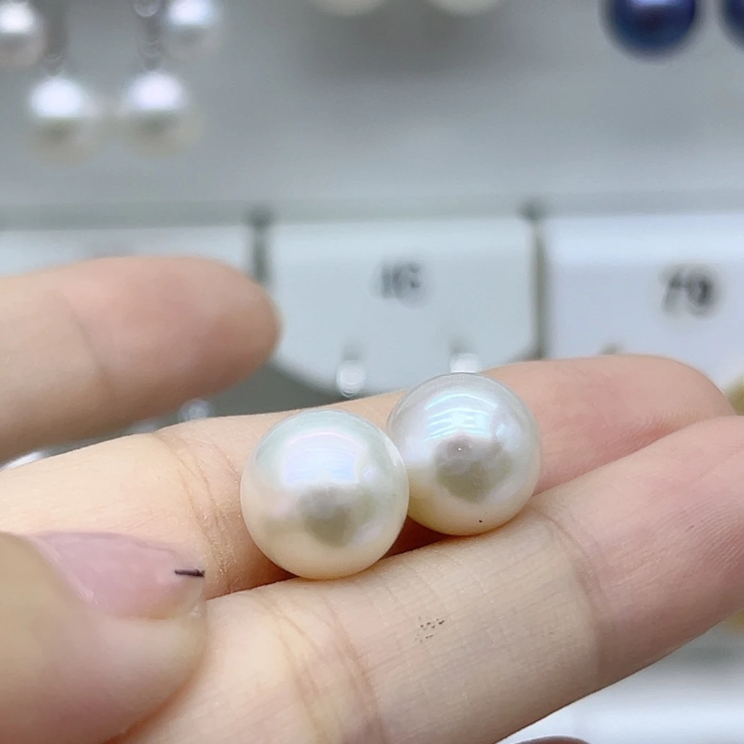 银S925镶嵌耳饰淡水珍珠小***?