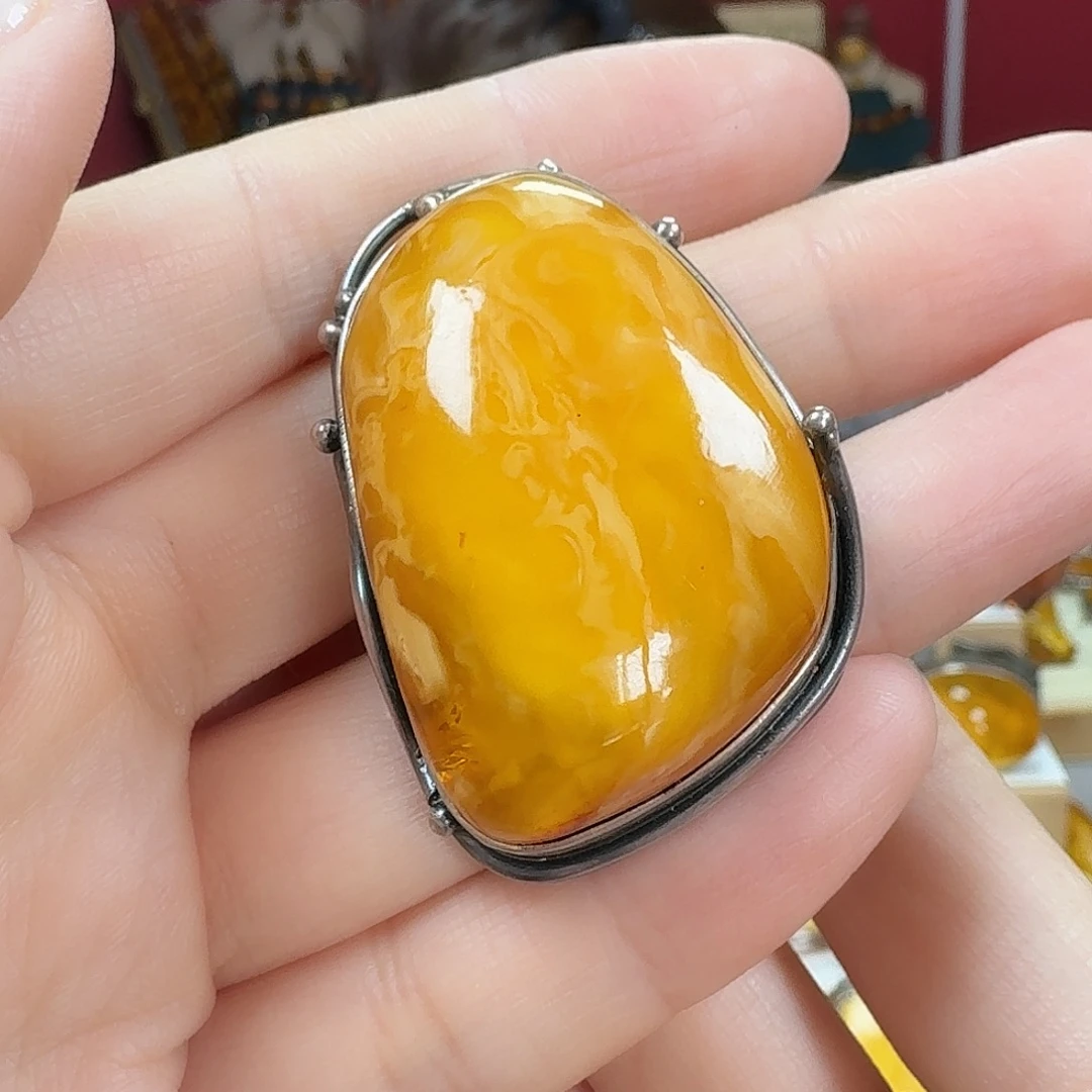 蜜蜡未镶嵌手链戒指