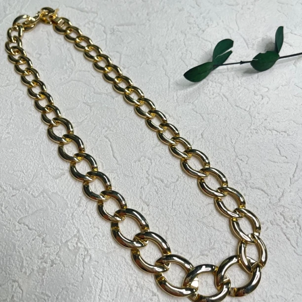 铜合金项链 【六六中古】孤品复古项链th4354