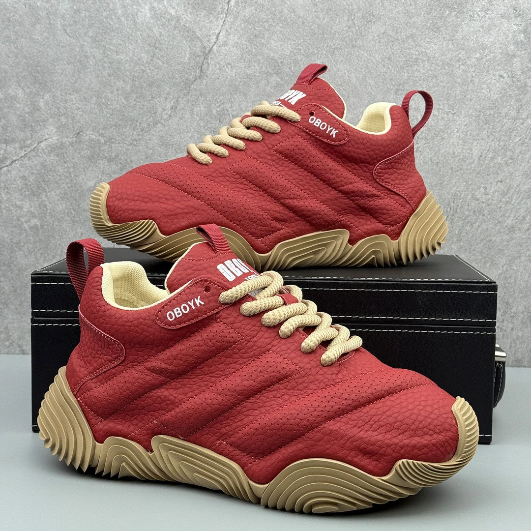 纪诗哲老爹鞋男春季新款厚底内增高休闲鞋防滑耐磨时尚运动鞋潮