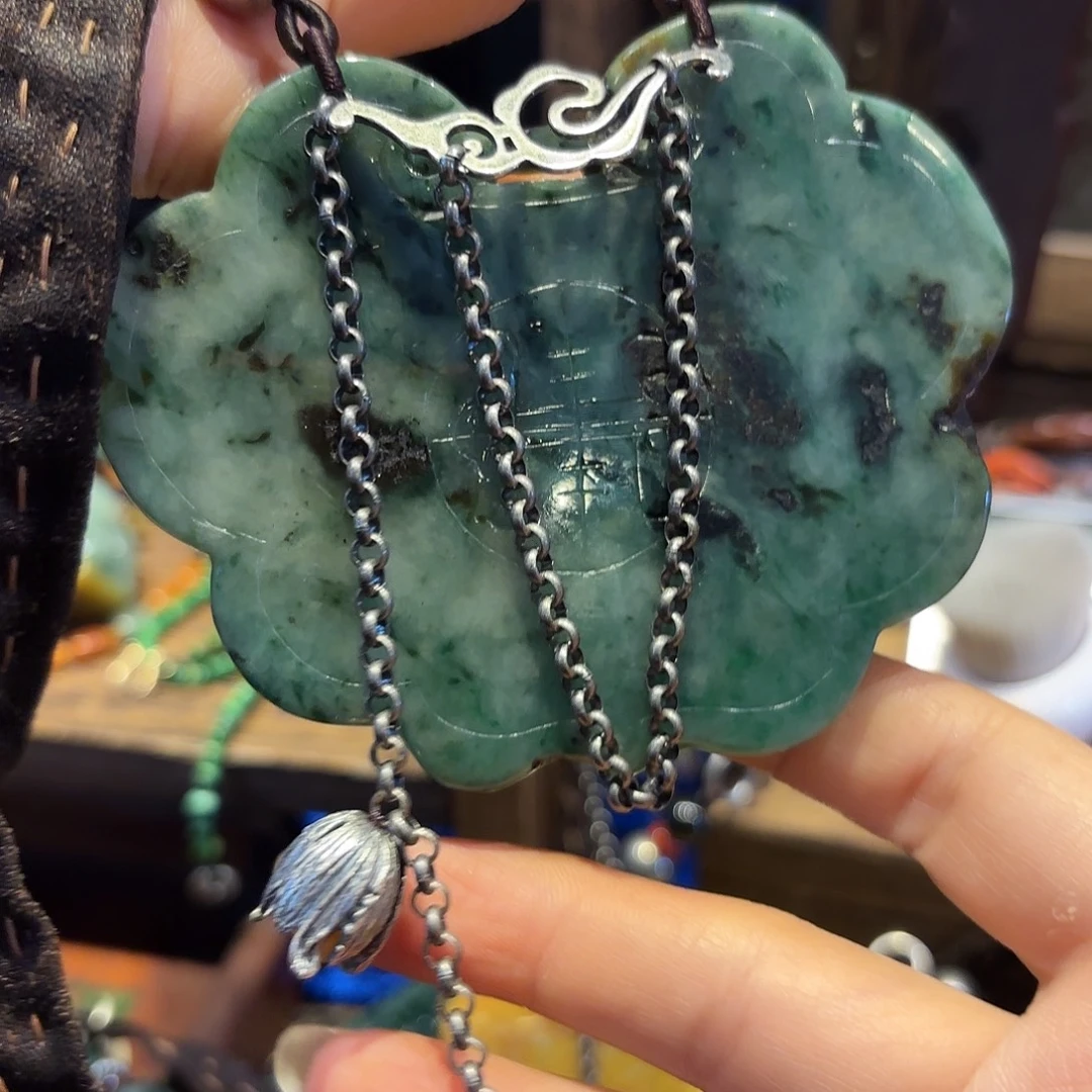 翡翠未镶嵌颈饰原创