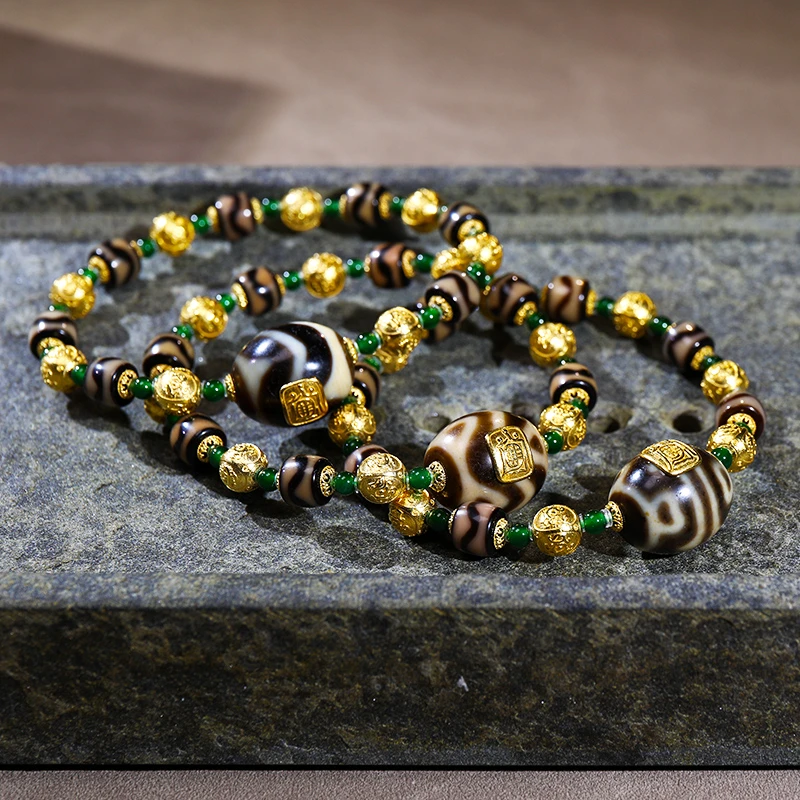 金福令四大神兽黄金珠牙牙阵手链S30746 多样性发其一