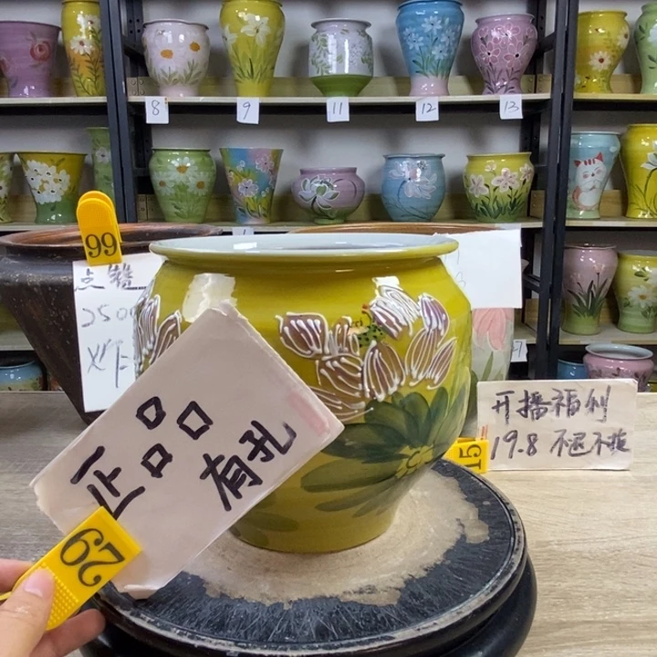 景德镇高温陶瓷花盆