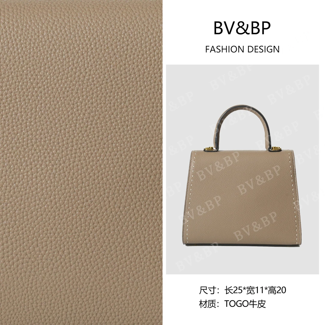 BV&BP· 原创设计 真皮高定手提单肩包  BV9933-大象灰