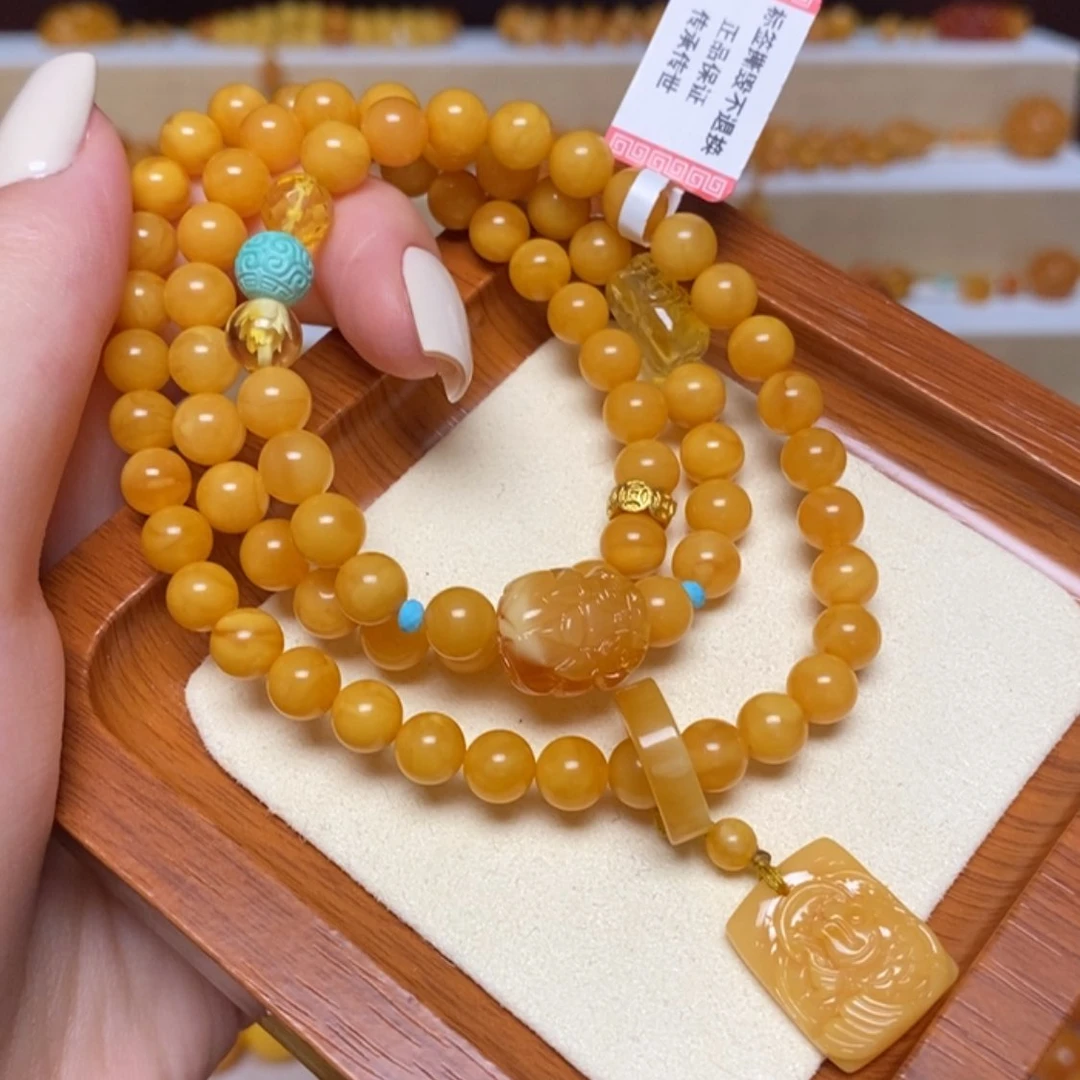 【闪购商品】未镶嵌蜜蜡手链手串