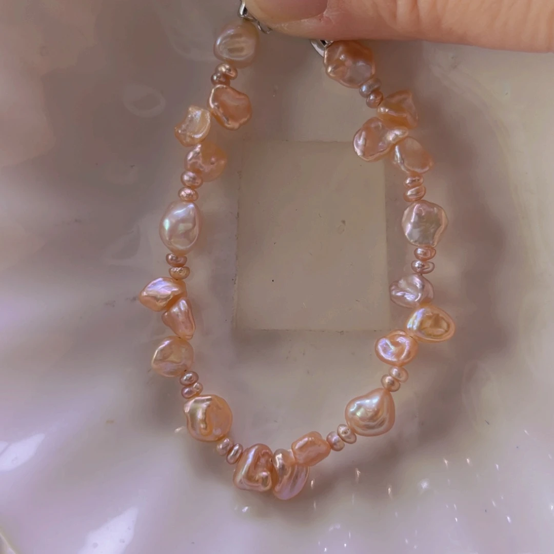 淡水珍珠手绳合金