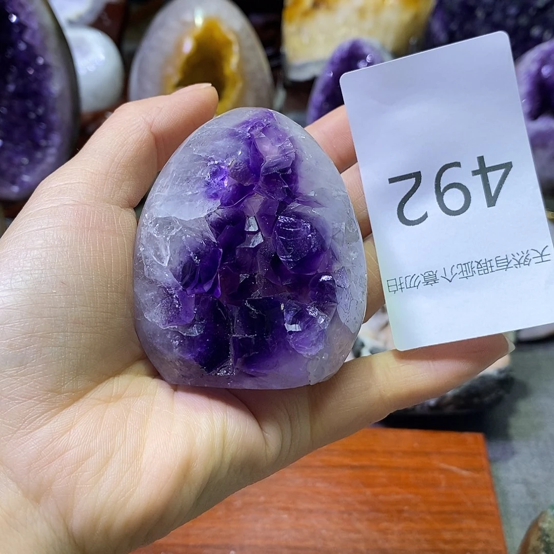 紫晶珠宝半成品未镶嵌