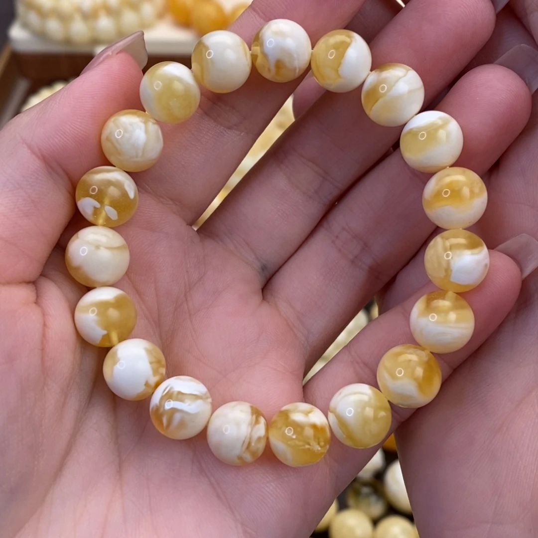 蜜蜡未镶嵌裸石10mm