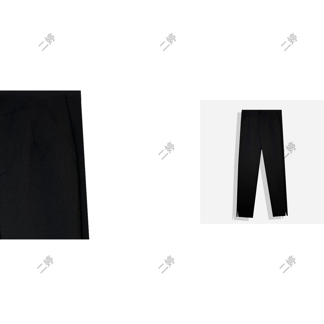 【二婷衣橱】24年新款韩版设计师款纯色设计感百搭烟筒小西裤8712