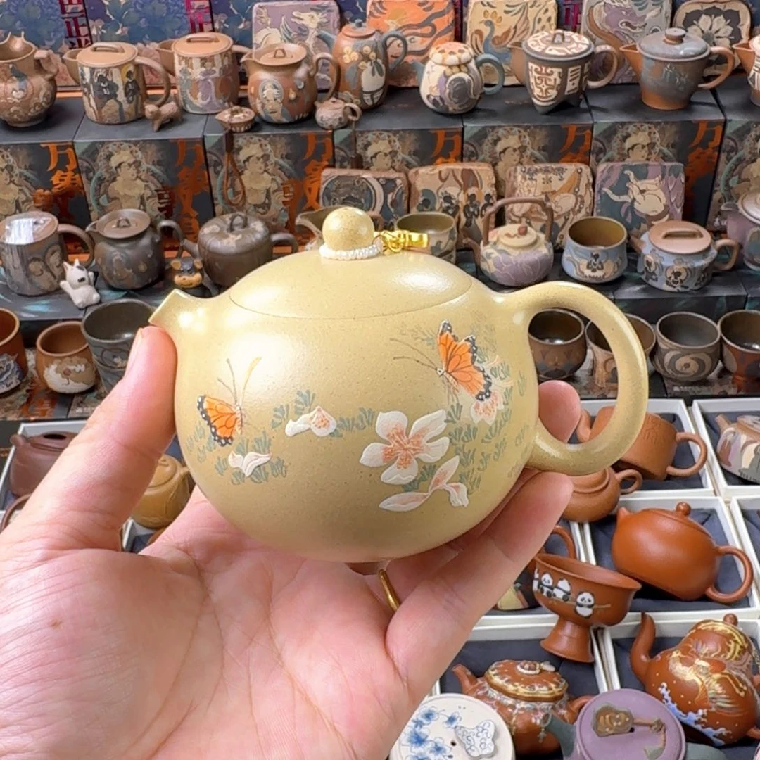 茶壶紫砂200cc原矿精工半手