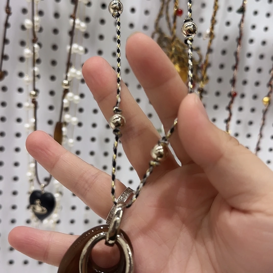 花岗石纯铜锡合金纯铜项链