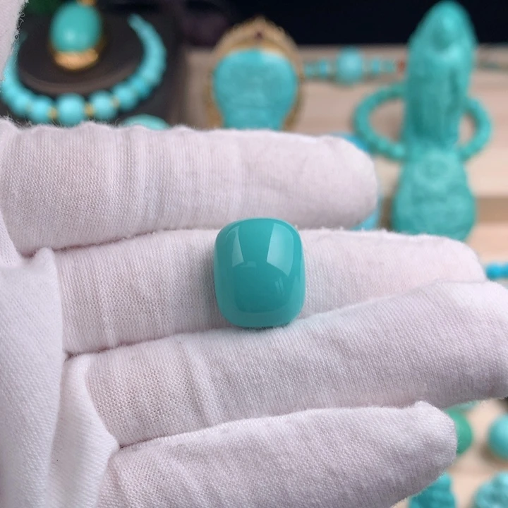 【闪购商品】绿松石珠宝半成品未镶嵌眼*呀