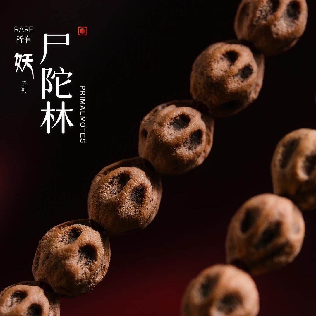 微尘柏香尸陀林妖系列百香籽文玩毕业稀有级108颗百香籽手串