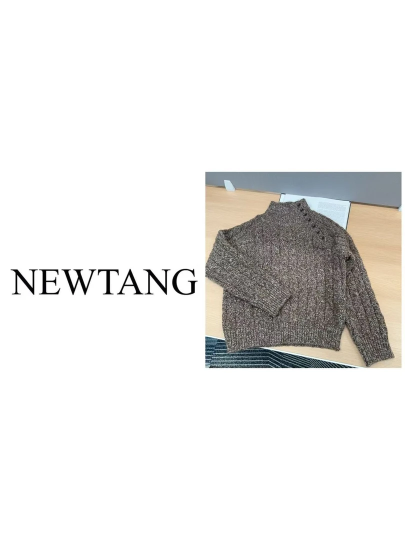 【落叶黄昏】1130秋冬慵懒风套头百搭宽松时尚长袖打底针织衫毛衣