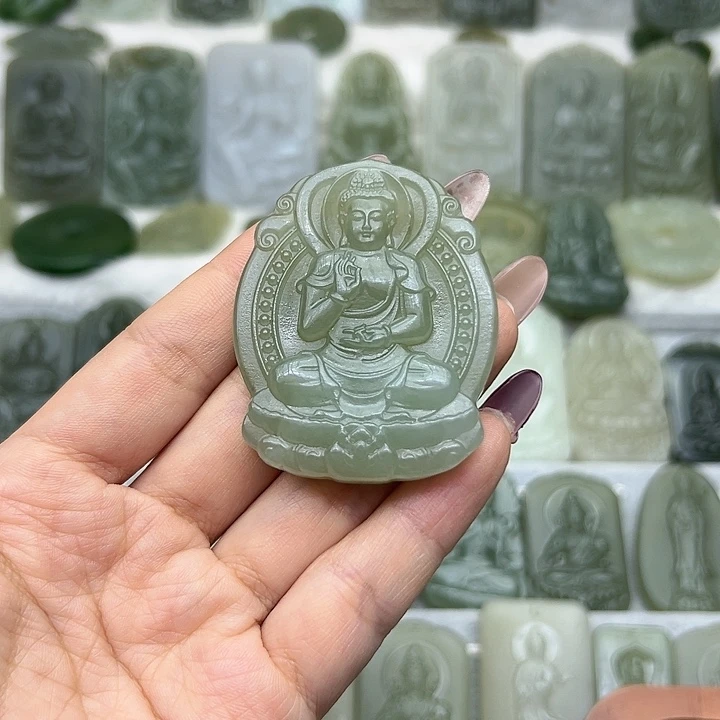 和田玉颈饰未镶嵌仙*湖