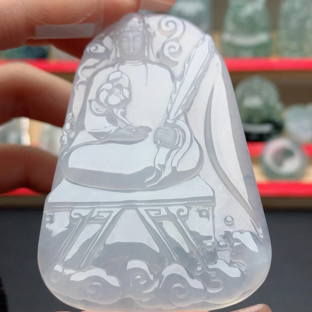 ****Ａ翡翠未镶嵌颈饰虚空藏菩萨