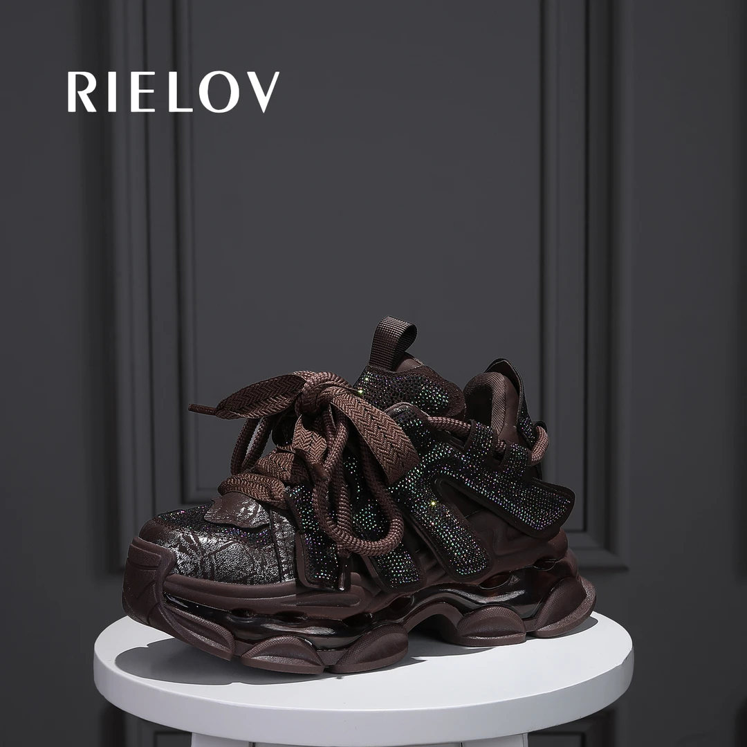 兰兰 RIELOV增高8cm时尚潮流百搭女士休闲鞋25198-9
