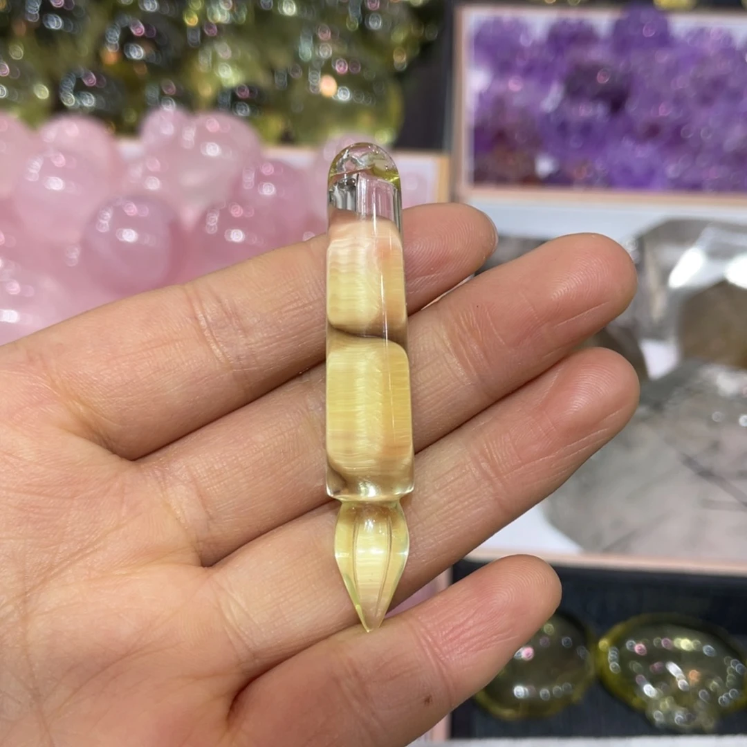 黄晶文昌笔未镶嵌