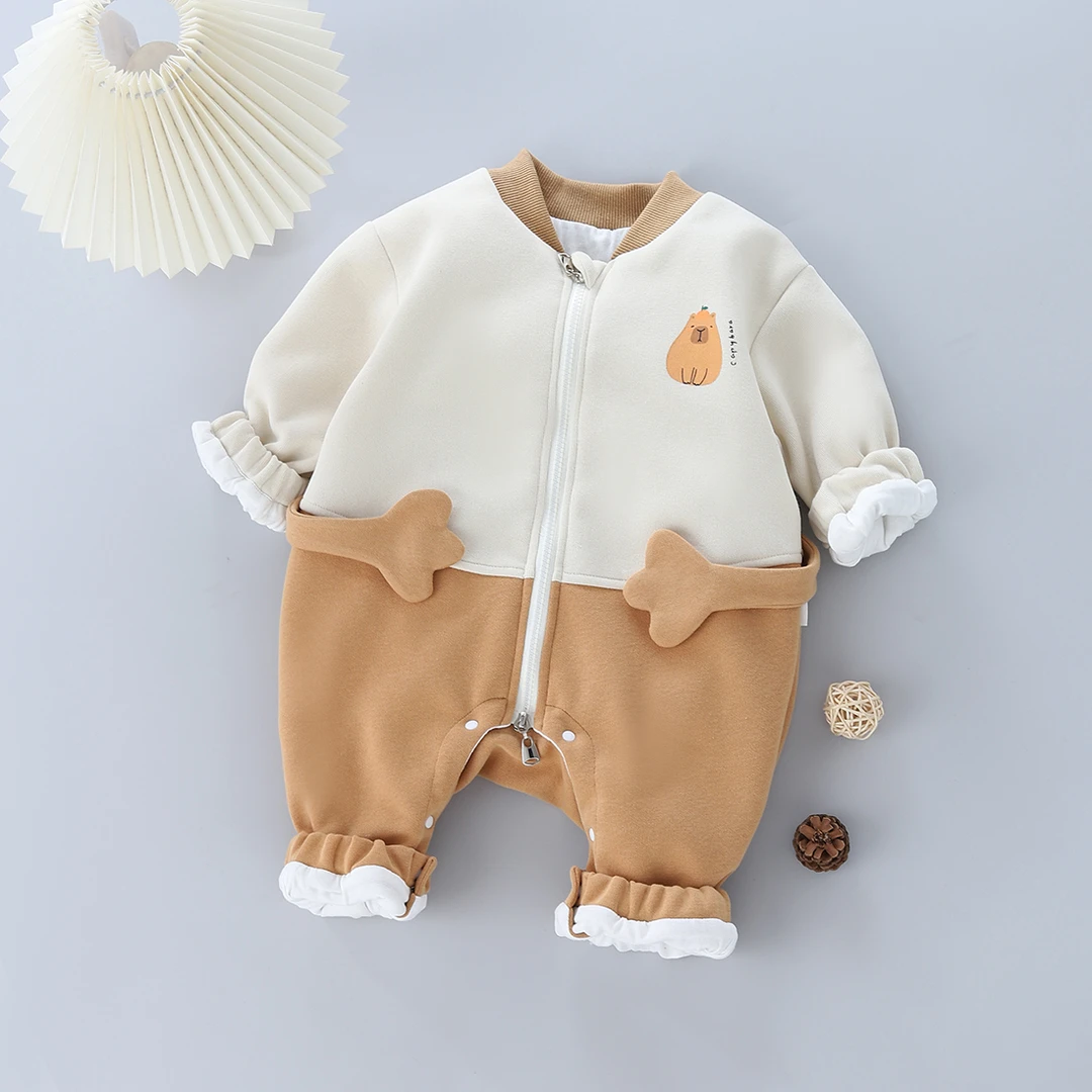 【2】Baby clothes spring （卡皮巴拉）婴幼爬服春秋婴儿加厚