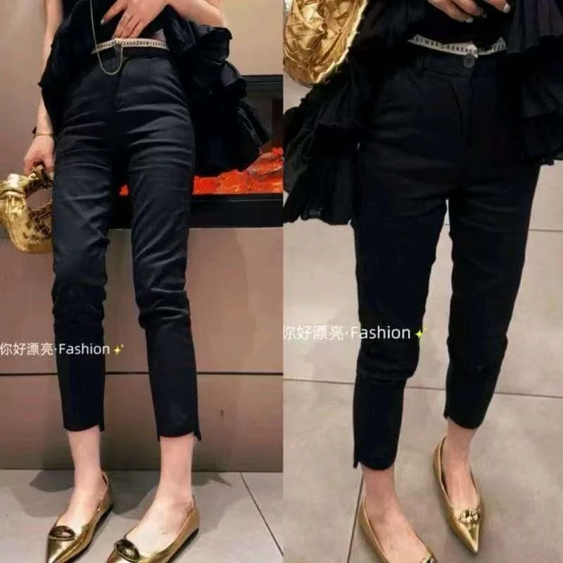 25599百搭洋气字母数字款净版显瘦新款时尚夏季外穿减龄休闲裤