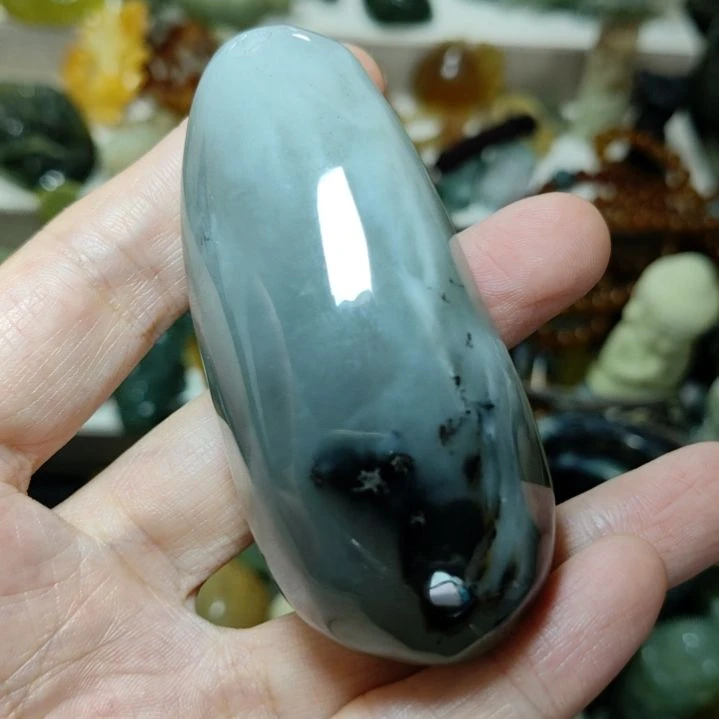 未镶嵌岫玉手把件