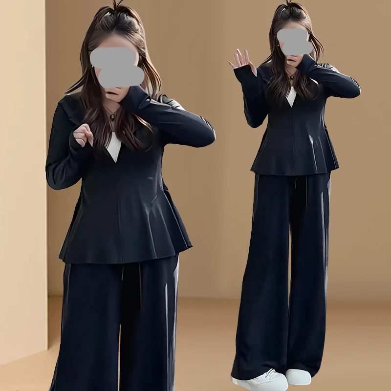 防晒衣套装女夏季薄款外套2025新款高腰垂感阔腿裤夏天穿搭一整套