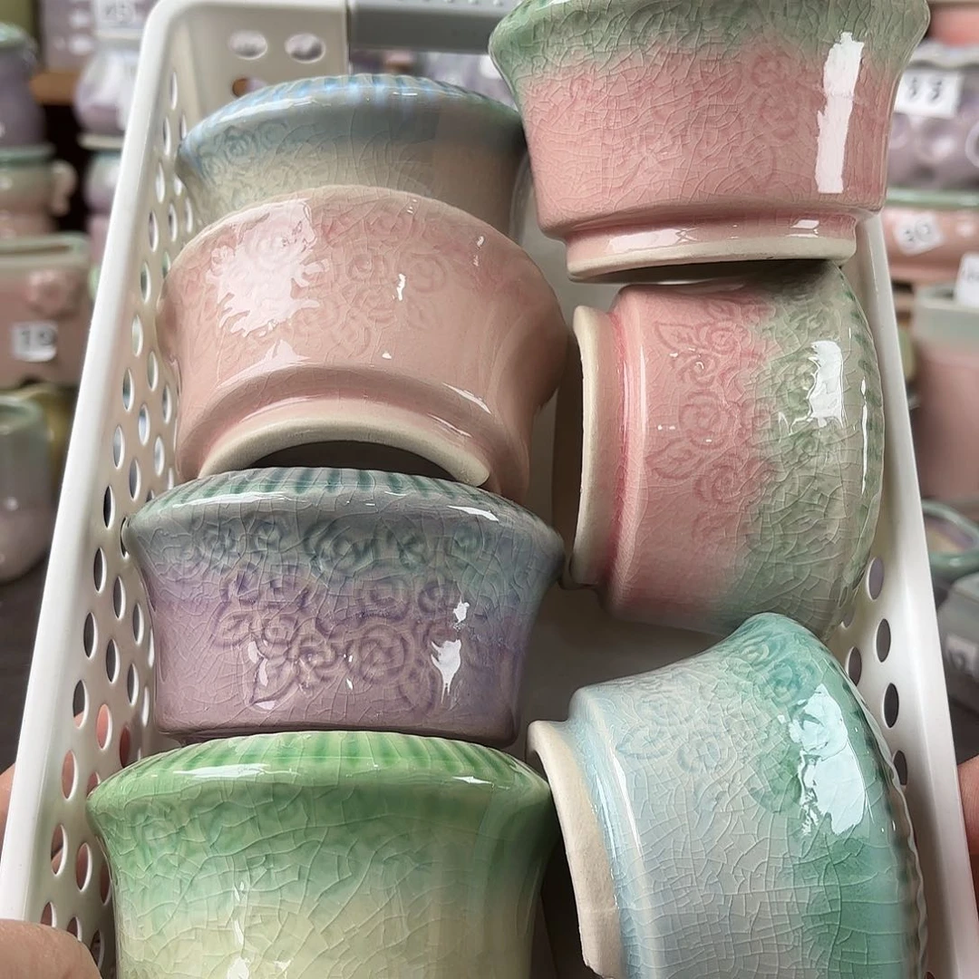 陶瓷量货/口7-9.5高深浅搭配发8个