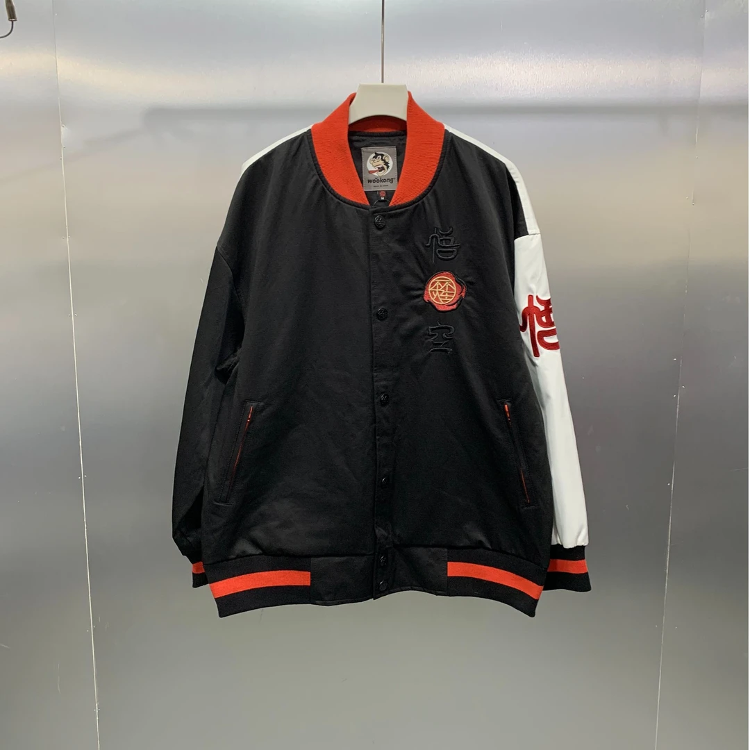X06-71607-WOO(瑕疵染色)春秋季后背潮流印花时尚休闲外套