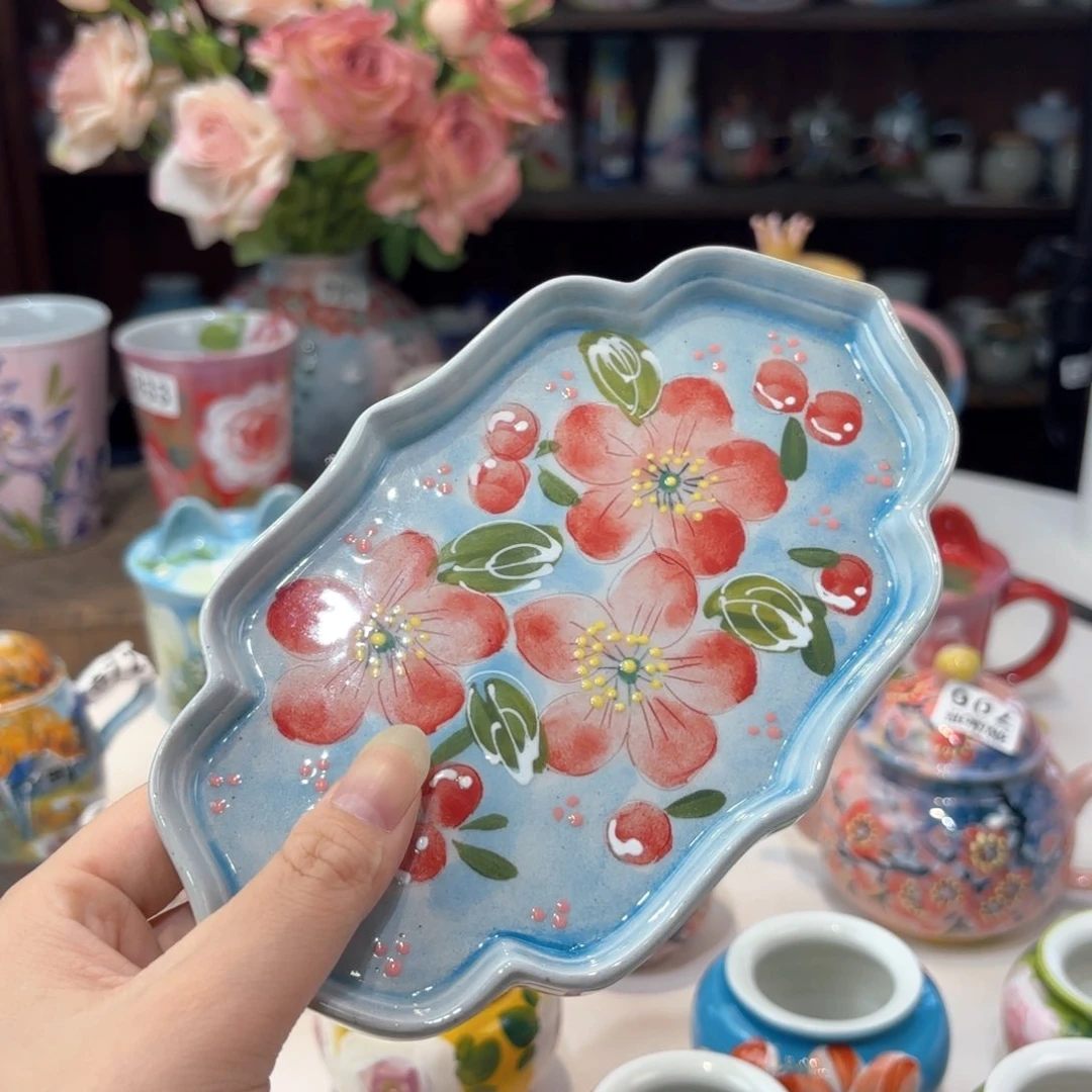 景德镇手绘高温釉下彩陶瓷茶具