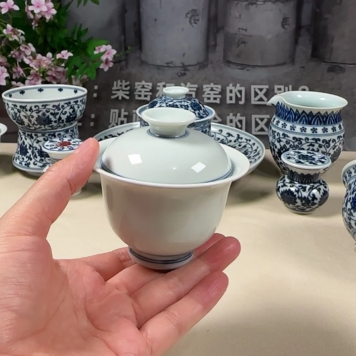 【王安石柴窑】100C手工手绘真柴窑