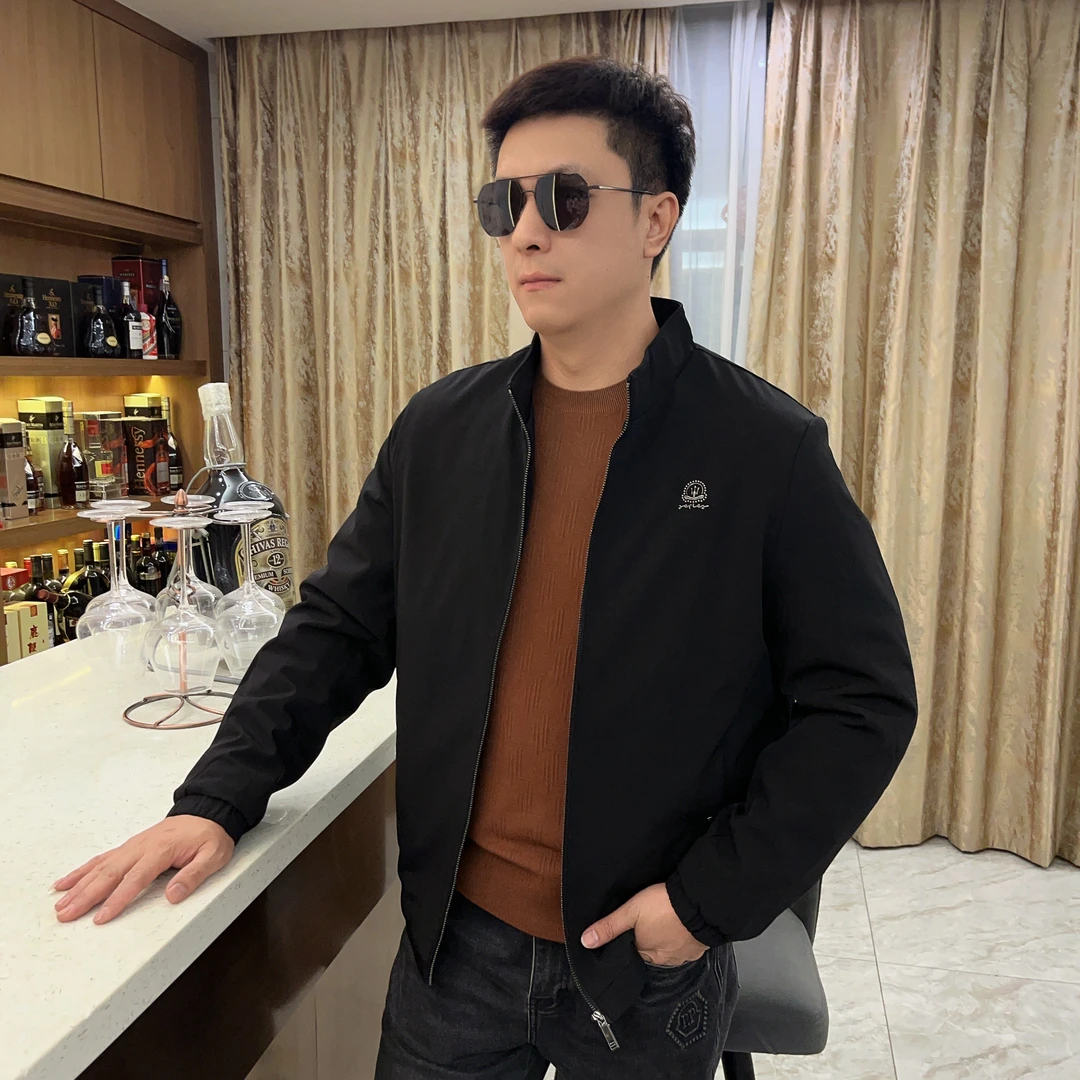 【夹棉】！2024秋冬男士新款潮流外套轻奢欧货时尚休闲外套1227