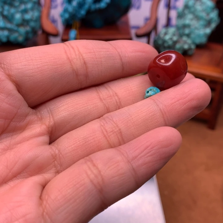 玛瑙/玉髓豆丁未镶嵌兜***儿