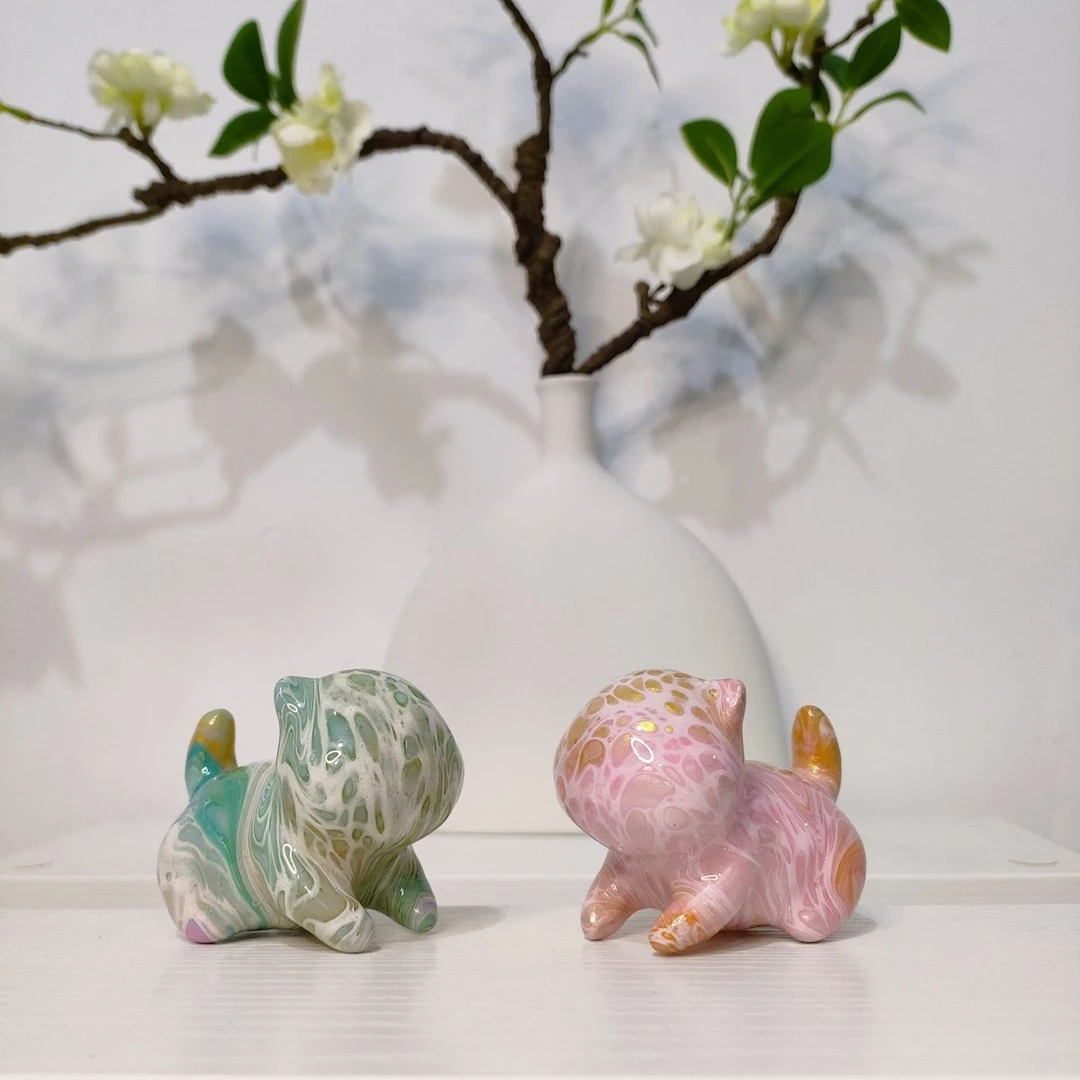 扑扑猫丨灵隐大漆猫丨非遗手工艺丨无暇高品质丨摆件手机链车挂