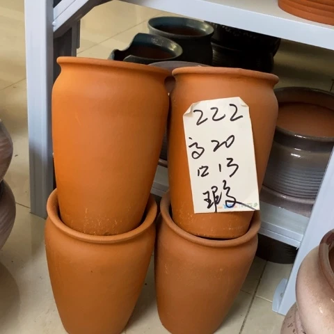 粗陶红陶绿植花盆222