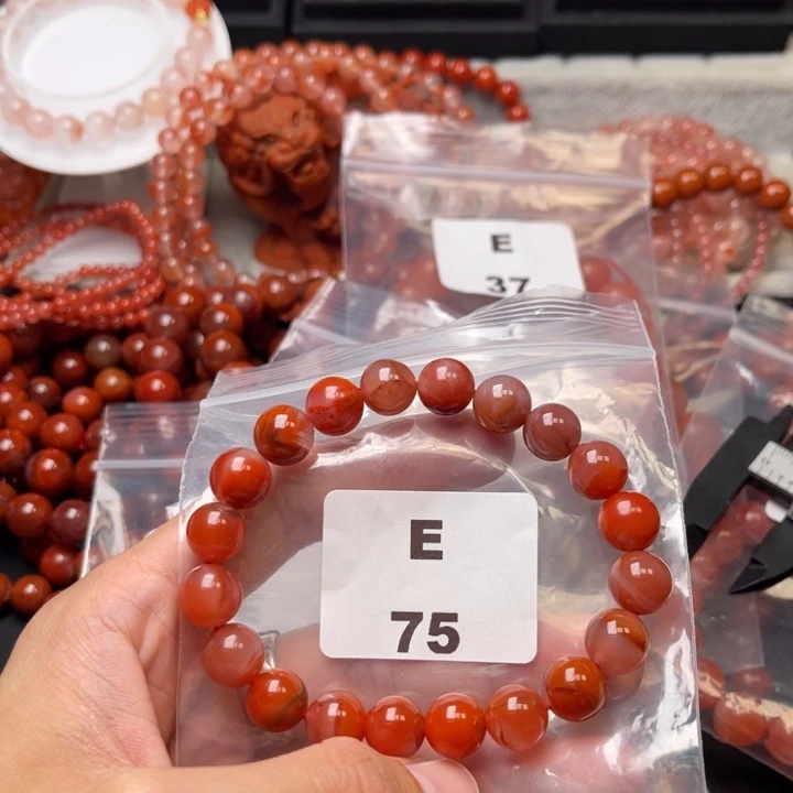 南红玛瑙未镶嵌多样性发货默认微瑕称重10mm