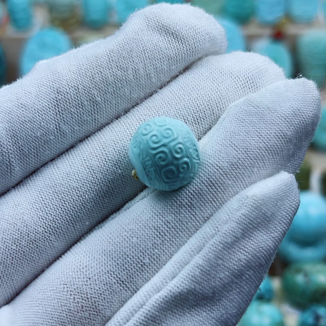 绿松石未镶嵌珠宝奇石13mm