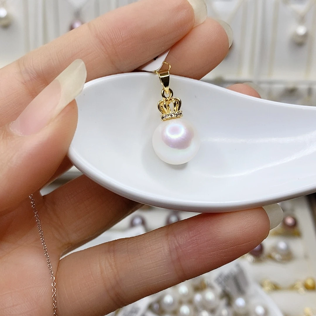 淡水珍珠未镶嵌吊坠(赠链)