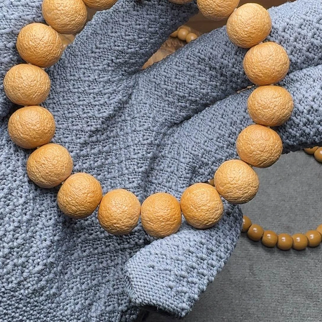 猴头核桃手串鸭蛋黄小青柑14mm