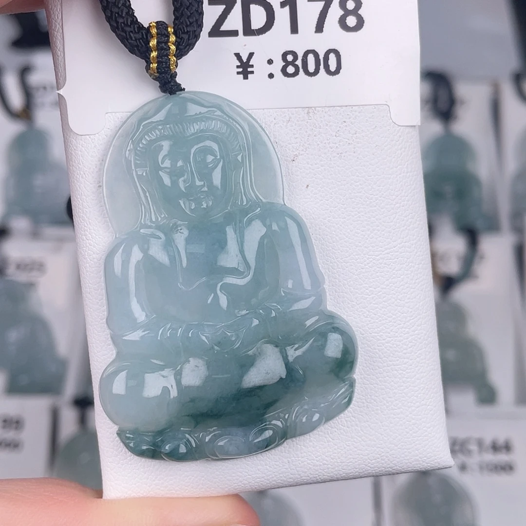 翡翠未镶嵌颈饰zd178